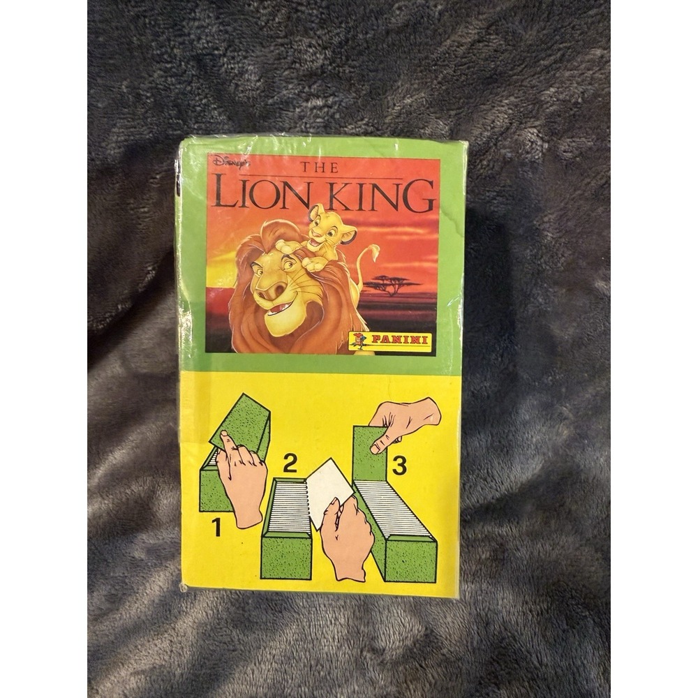 1994 Panini Disney Lion King Open Box w/ 100 Sealed Sticker Packs, 600 Stickers!